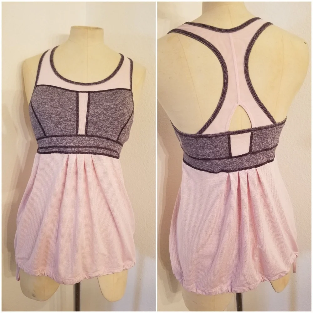 Zella Tank Top Mesh Pink Sz S